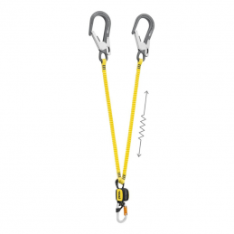 Longe double Absorbica-Y MGO Flex 150 cm Petzl, Longe double Absorbica-Y MGO Flex 150 cm Petzl, PETZL, Croque Montagne